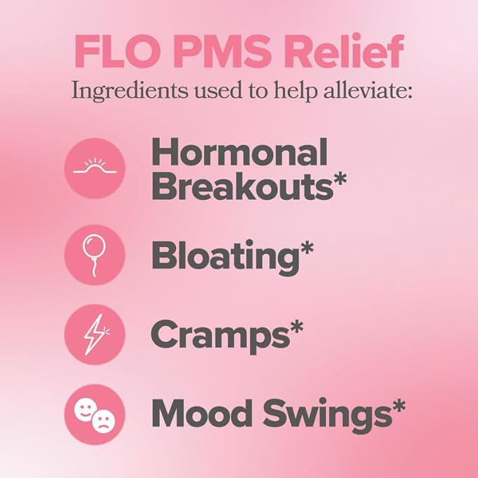 O Positiv FLO PMS Vitamins 30 Servings 1) - B6, &