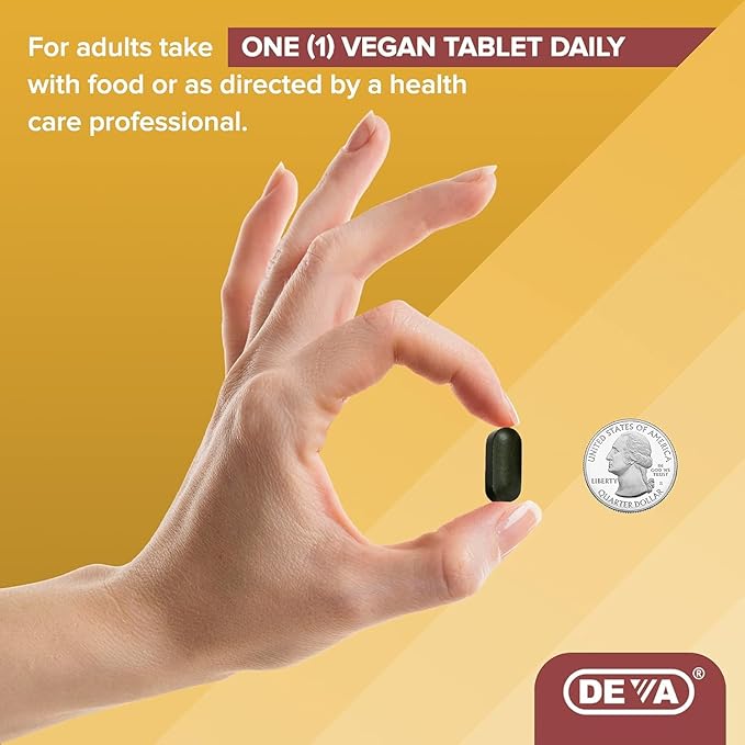 DEVA Vegan Multivitamin & Mineral Supplement - Vegan Formula with Green Whole Foods, Veggies, and Herbs - High Potency - Manufactured in USA and 100% Vegan - 90 Count (Pack of 2)