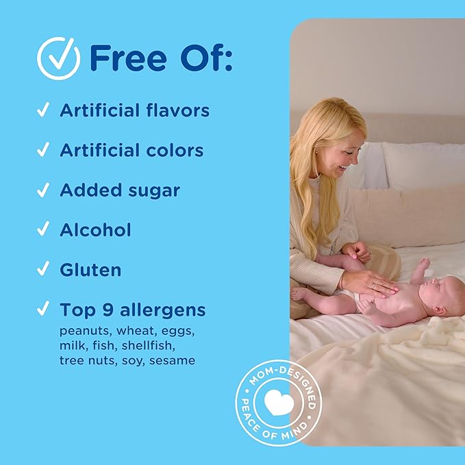 Mommy's Bliss Baby Probiotic Drops, Daily Gas, Constipation, and Colic Symptom Relief + Immune Support, Newborns & Up, 0.34 Fl Oz (30 Servings)