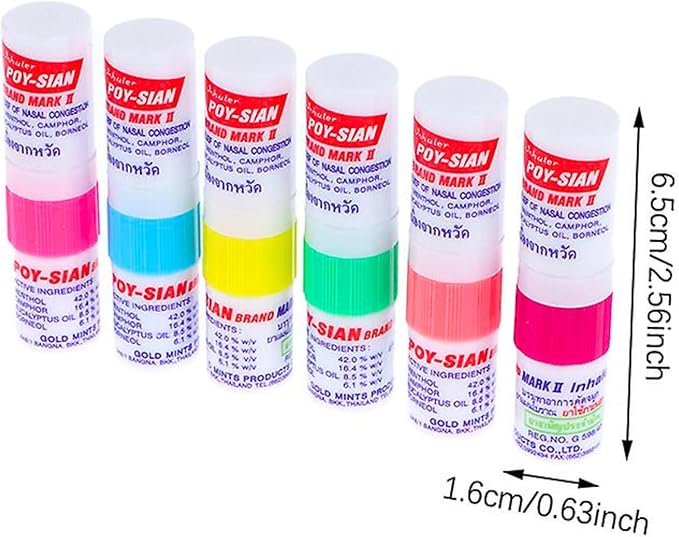 POY-SIAN Mark II Menthol Aromatherapy Nasal 6)