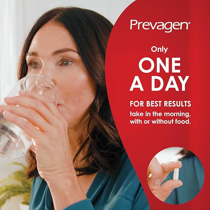 Prevagen Extra Strength 20mg, 30 Capsules |2 Pack| with Apoaequorin & Vitamin D with Attractive and Stackable Storage Box