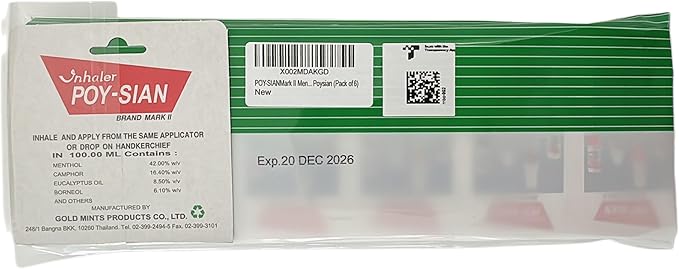POY-SIAN Mark II Menthol Aromatherapy Nasal 6)