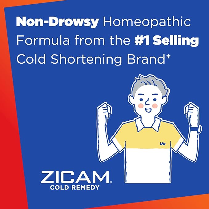 Zicam Cold Remedy Zinc Rapidmelts, Citrus Flavor, 25 Count (Pack of 2)
