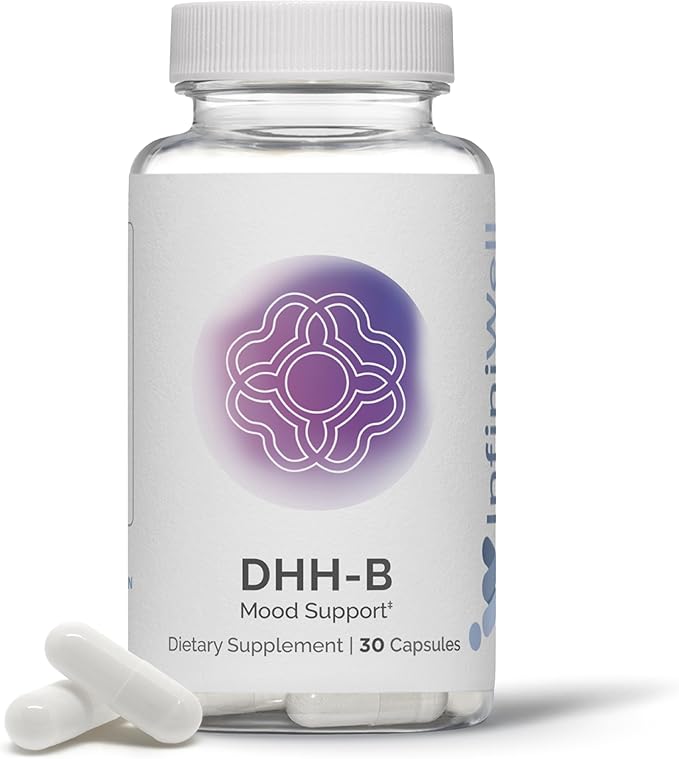 DHH-B Mood Support Supplement, Magnolia Bark Extract with Honokiol, Sleep Aid, Promotes Relaxation, Calm, Stress Relief, 30 Capsules (1 Month Supply)