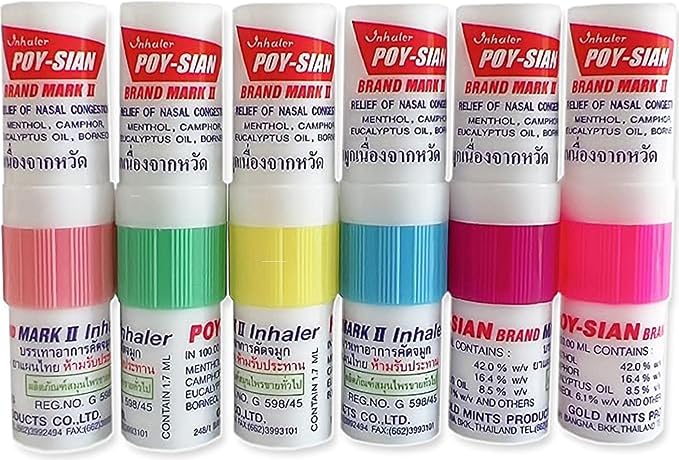 POY-SIAN Mark II Menthol Aromatherapy Nasal 6)