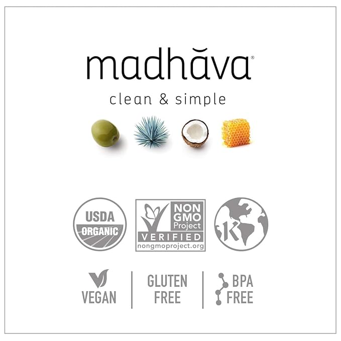 Madhava Organic Olive Oil, 1L Tin, 100% Pure, Single Source, Traceable, Cold Extracted, Non-Gmo, No Pesticides, Gluten Free, Vegan, Kosher, Extra Virgin, 33.8 Fl Oz