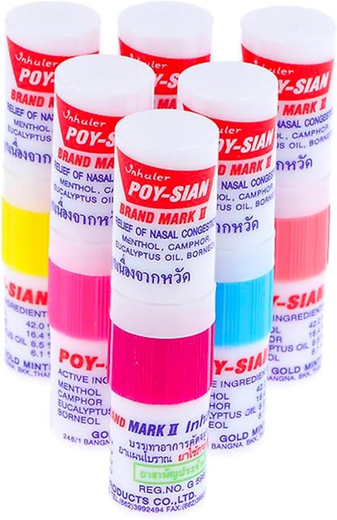 POY-SIAN Mark II Menthol Aromatherapy Nasal 6)