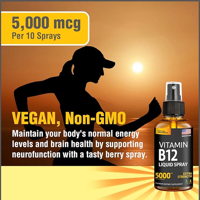 Vitamin B12 Sublingual B12 Vitamin B12 Liquid B12 Drops B-12 Spray