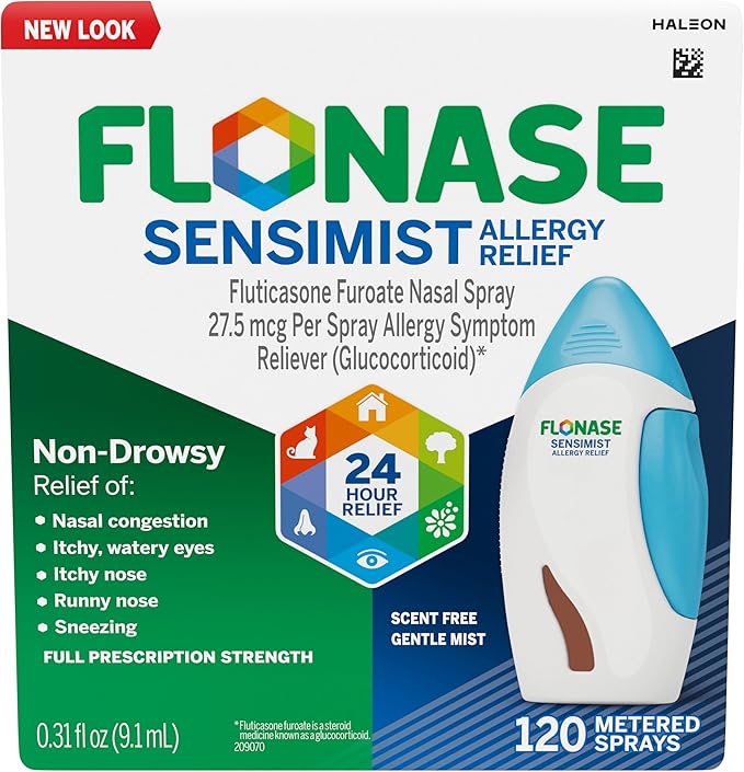 Flonase Sensimist Allergy Relief Nasal Spray 24-Hour Multi-Symptom 120 Sprays