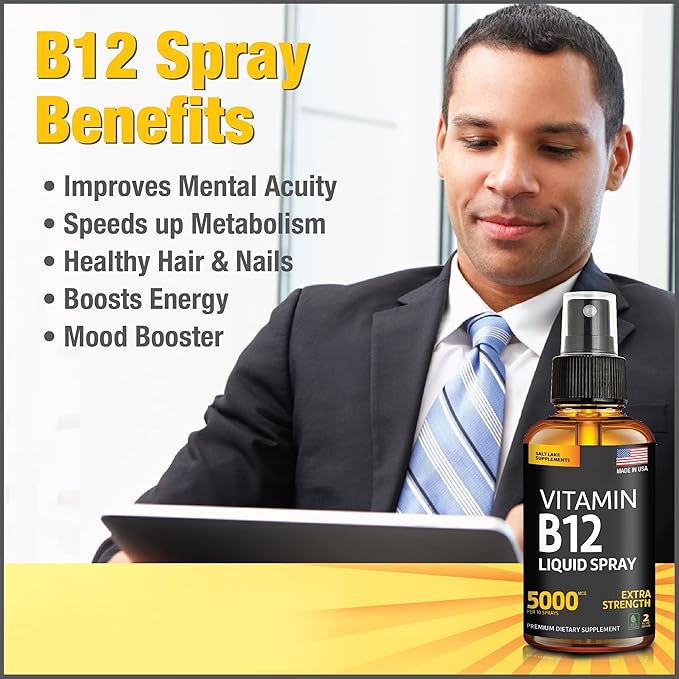 Vitamin B12 Sublingual B12 Vitamin B12 Liquid B12 Drops B-12 Spray