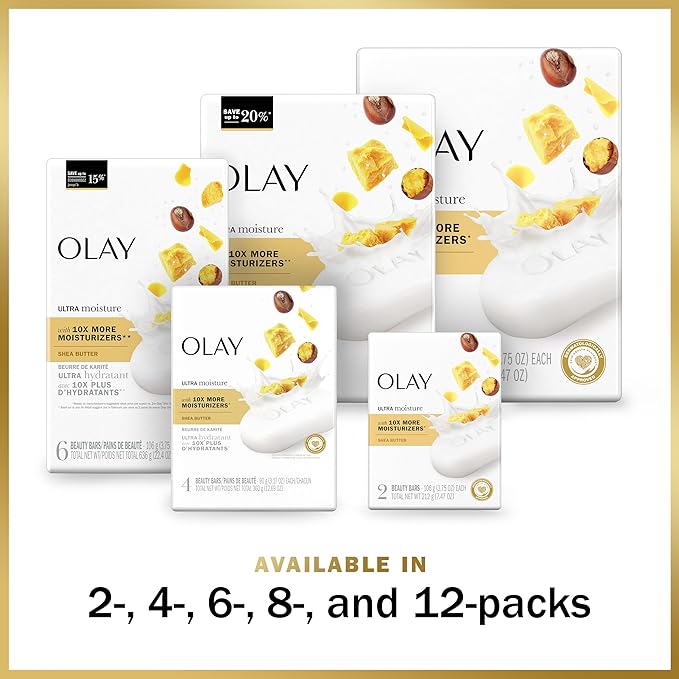 Olay Moisture Outlast Ultra Moisture Shea B3 Complex 3.75 oz, 8 count